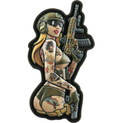 M-TAC 3D PVC Nášivka/Patch Tactical Girl No4 v.1 - color (51116214)