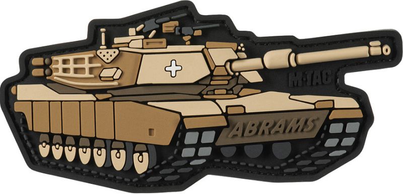 M-TAC 3D PVC Nášivka/Patch Abrams - coyote (51348357)