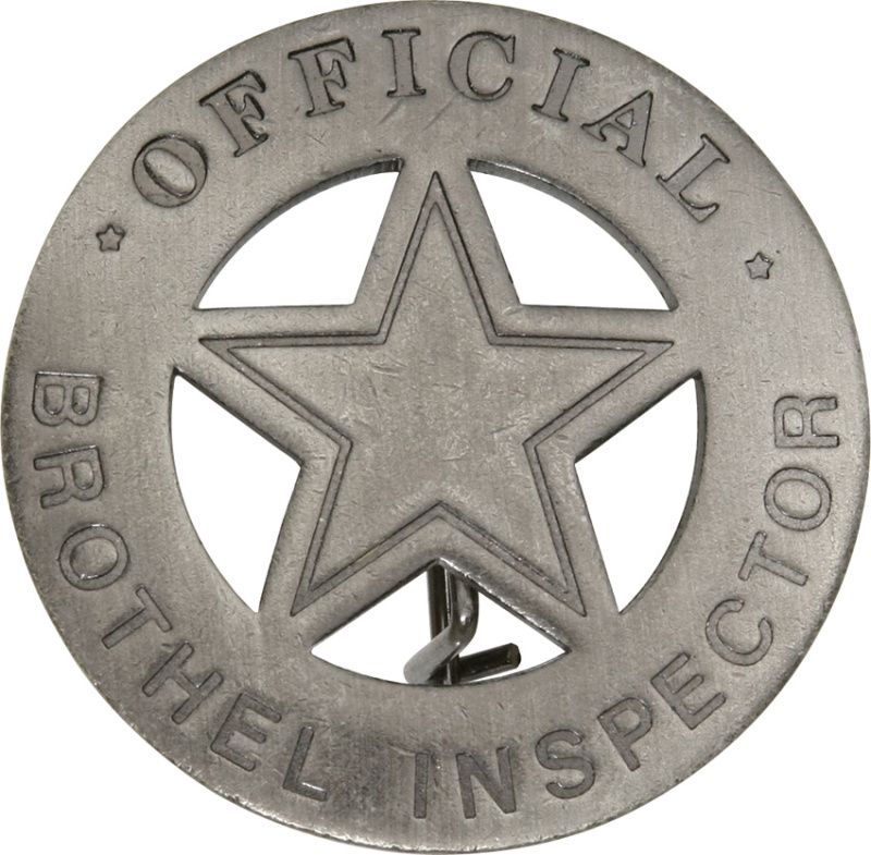 Odznak Old West Brothel Inspector (MI3005)