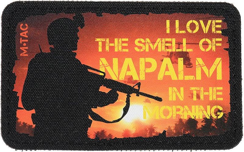M-TAC Textilná Nášivka/Patch Smell of Napalm - black / color (51340002)