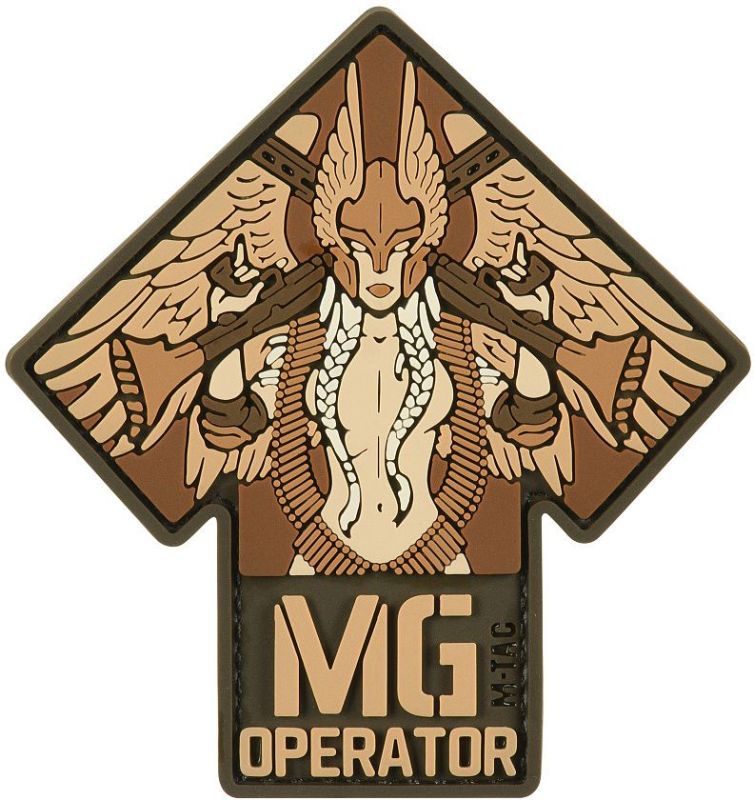 M-TAC 3D PVC Nášivka/Patch MG Operator - coyote (51348205)