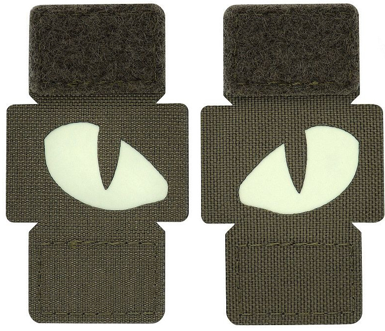 M-TAC Cordura Nášivka/Patch Tiger Eyes Laser Cut set - ranger green / white (51140023)