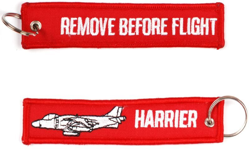 Kľúčenka Remove before flight + Harrier