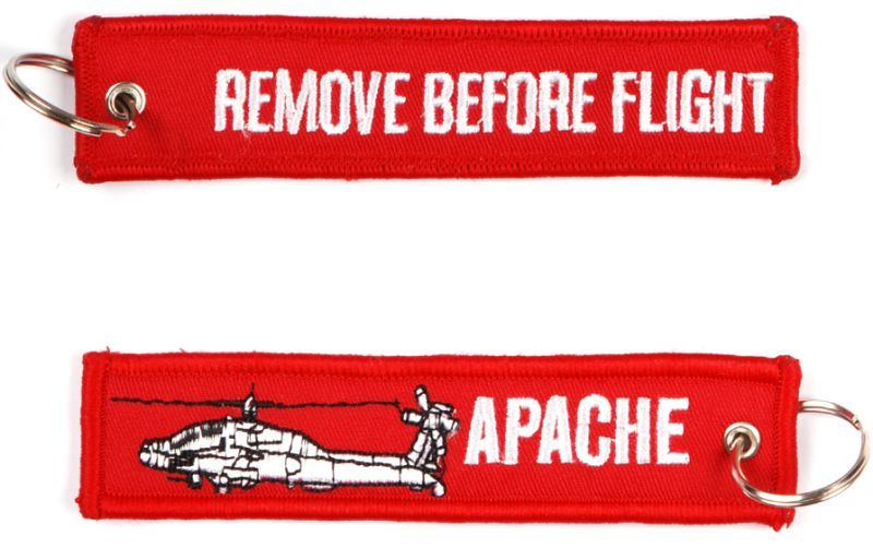 Kľúčenka Remove before flight + Apache