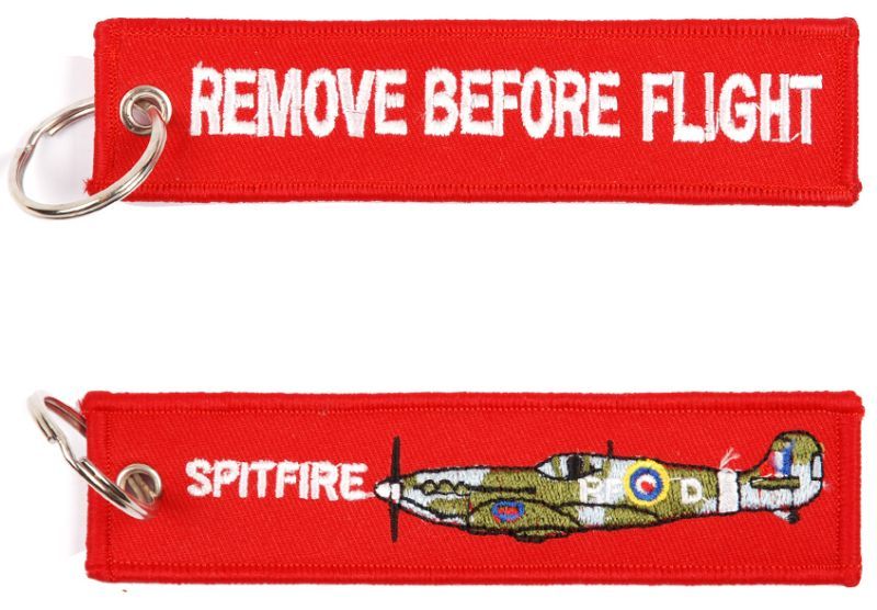 Kľúčenka Remove before flight + Spitfire