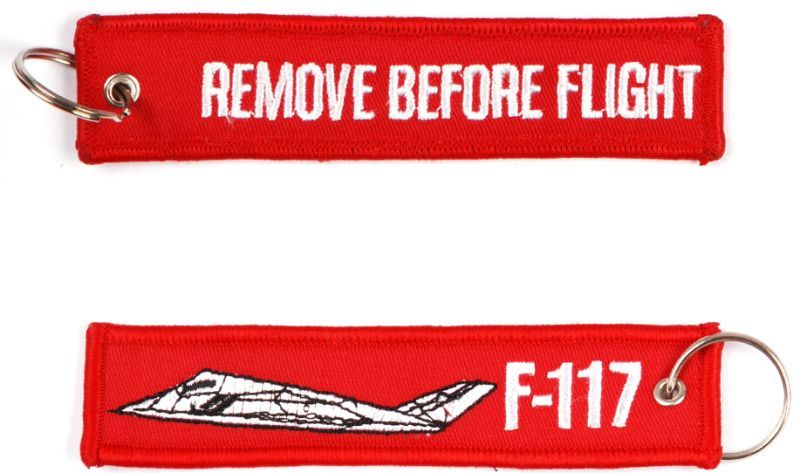 Kľúčenka Remove before flight + F-117