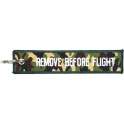 Kľúčenka Remove before flight - woodland