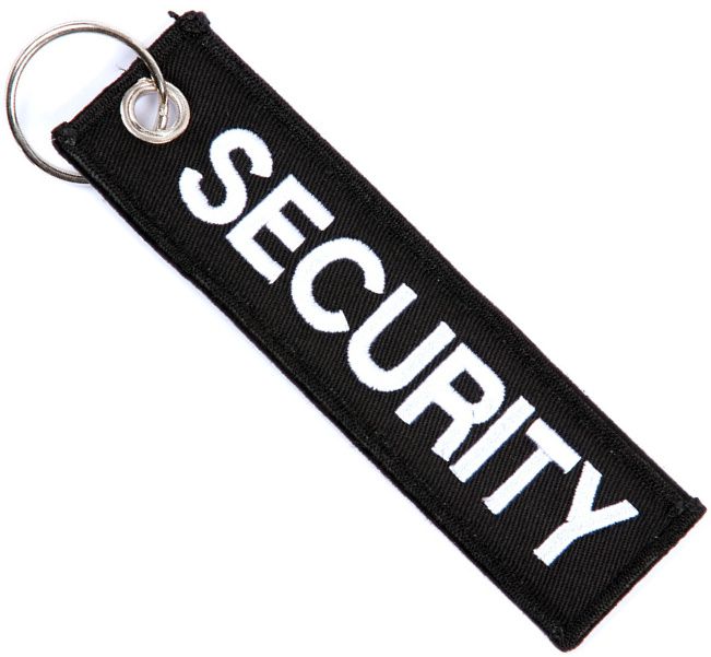 Kľúčenka Security - čierna