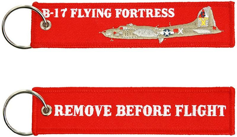 Kľúčenka Remove before flight + B17 Flying Fortress