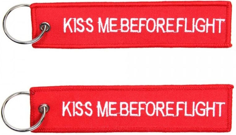 Kľúčenka Kiss me before flight double