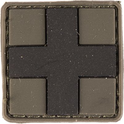 MILTEC 3D PVC Nášivka/Patch first aid pvc, 3x3cm - olivová (16830101)