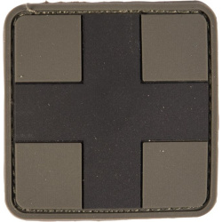MILTEC 3D PVC Nášivka/Patch first aid pvc, 5,5x5,5cm - olivová (16830201)