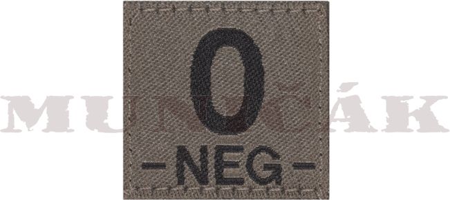 CLAW GEAR Textilná Nášivka/Patch 0 NEG - RAL7013 (18443)