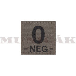 CLAW GEAR Textilná Nášivka/Patch 0 NEG - RAL7013 (18443)