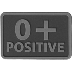 HELIKON 3D PVC Nášivka/Patch 0 POS (set 2ks) - black (OD-BLP-RB-01 0/Rh+)