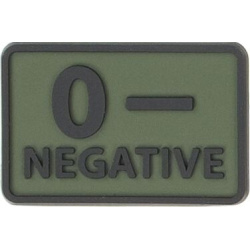 HELIKON 3D PVC Nášivka/Patch 0 NEG (set 2ks) - olive green (OD-BLP-RB-02 0/Rh-)