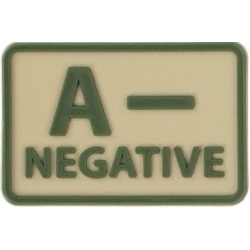 HELIKON 3D PVC Nášivka/Patch A NEG - khaki (OD-BLP-RB-13 A/Rh-)