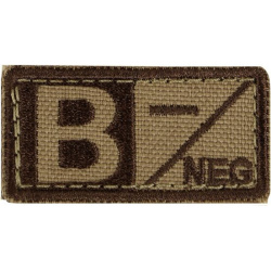 CONDOR Textilná Nášivka/Patch B NEG, 5x2,5cm - tan (229B-003)