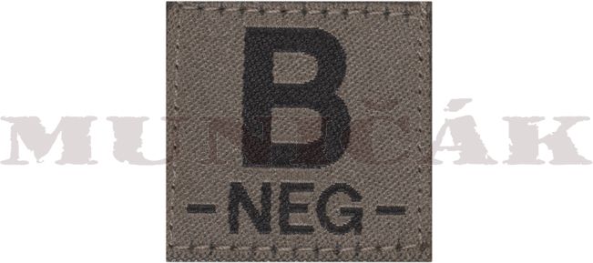 CLAW GEAR Textilná Nášivka/Patch B NEG - RAL7013 (18445)