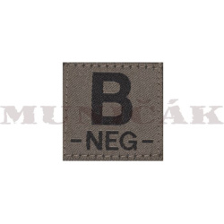 CLAW GEAR Textilná Nášivka/Patch B NEG - RAL7013 (18445)