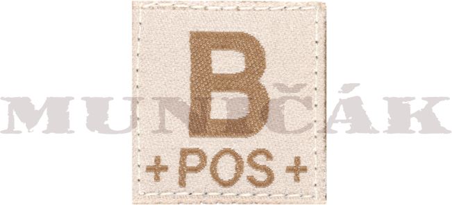 CLAW GEAR Textilná Nášivka/Patch B POS - desert (18433)