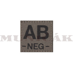 CLAW GEAR Textilná Nášivka/Patch AB NEG - RAL7013 (18446)