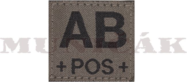 CLAW GEAR Textilná Nášivka/Patch AB POS - RAL7013 (18442)