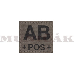 CLAW GEAR Textilná Nášivka/Patch AB POS - RAL7013 (18442)