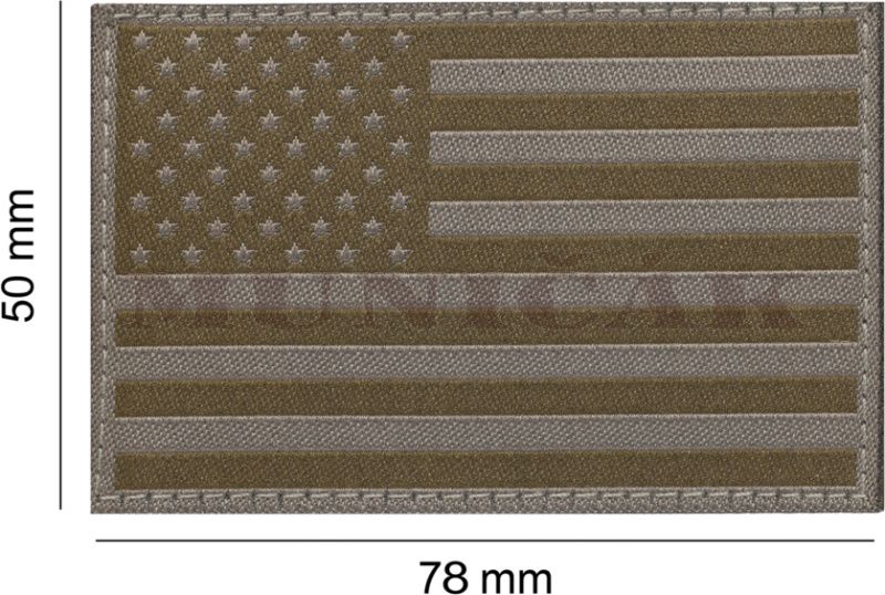 CLAW GEAR Textilná Nášivka/Patch USA FLAG - RAL7013 (20991)