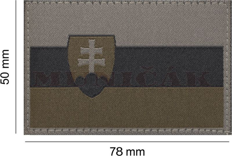CLAW GEAR Textilná Nášivka/Patch SLOVAKIA FLAG - RAL7013 (20985)