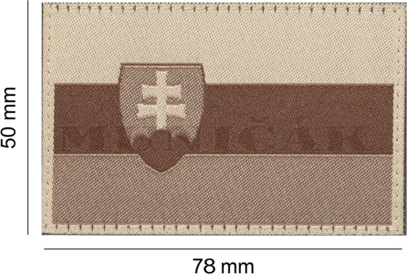 CLAW GEAR Textilná Nášivka/Patch SLOVAKIA FLAG - desert (20984)