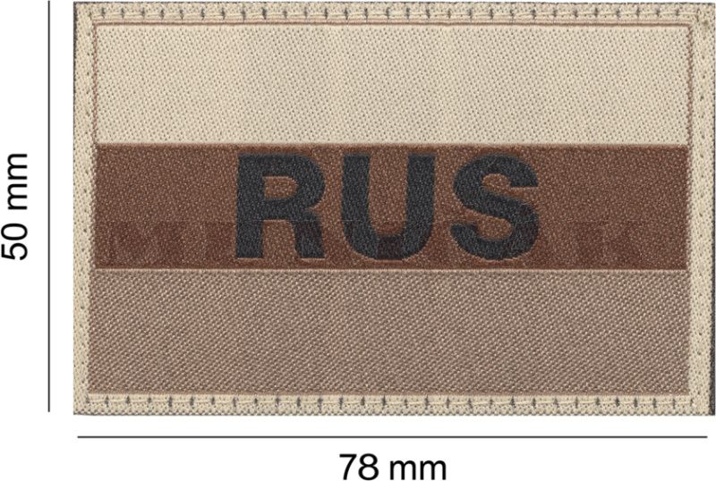 CLAW GEAR Textilná Nášivka/Patch RUSSIA FLAG - desert (20980)