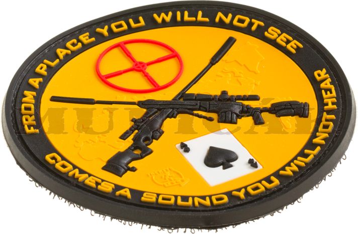 JTG 3D PVC Nášivka/Patch Sniper - žltá