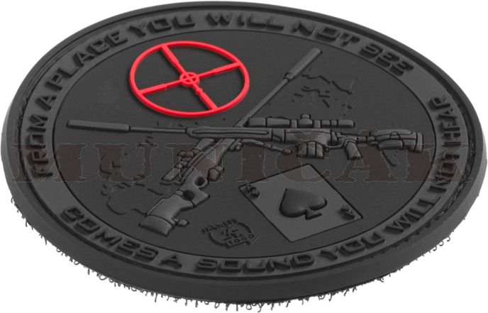 JTG 3D PVC Nášivka/Patch Sniper - čierna