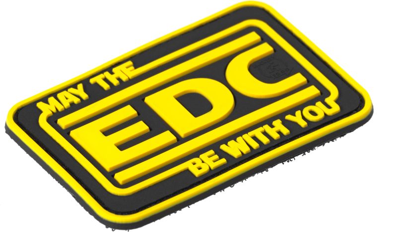 JTG 3D PVC Nášivka/Patch EDC - black / yellow