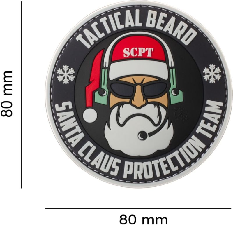 JTG 3D PVC Nášivka/Patch Santa Claus Protection Team - color