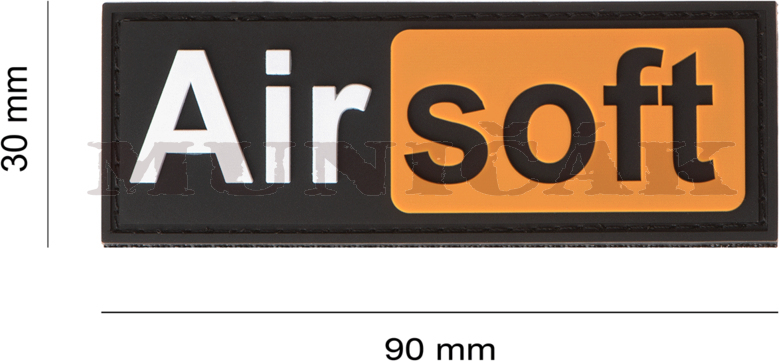 AIRSOFTOLOGY 3D PVC Nášivka/Patch Airsoft Hub - oranžová / čierna