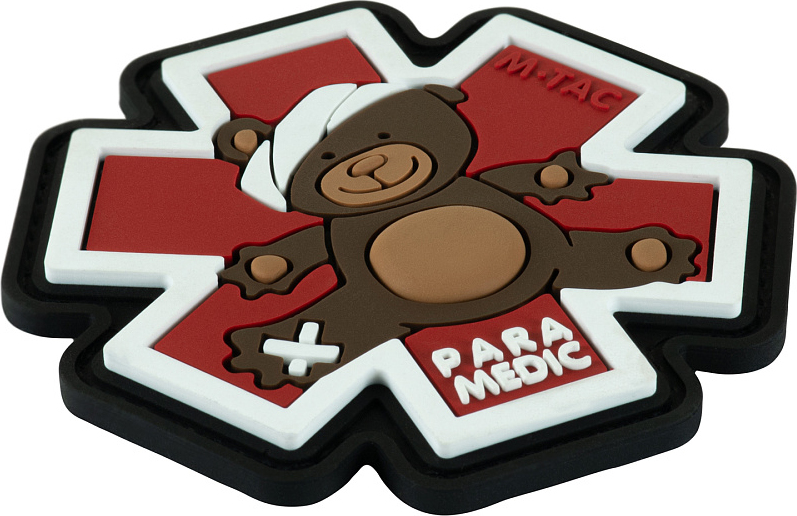 M-TAC 3D PVC Nášivka/Patch Paramedic Ursus - brown / black (51348341)