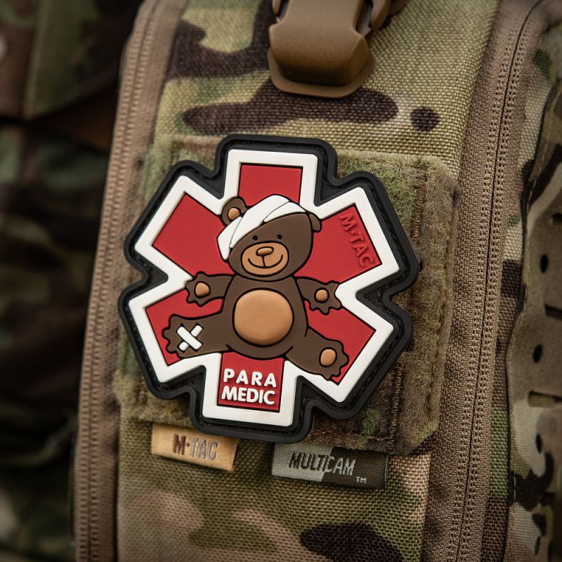 M-TAC 3D PVC Nášivka/Patch Paramedic Ursus - brown / black (51348341)