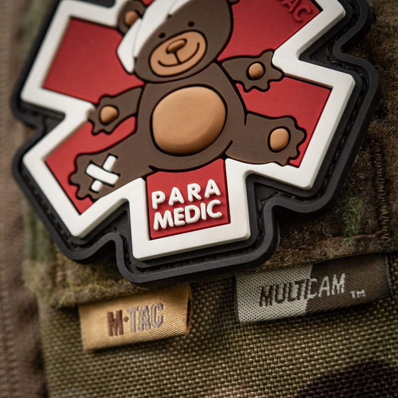 M-TAC 3D PVC Nášivka/Patch Paramedic Ursus - brown / black (51348341)