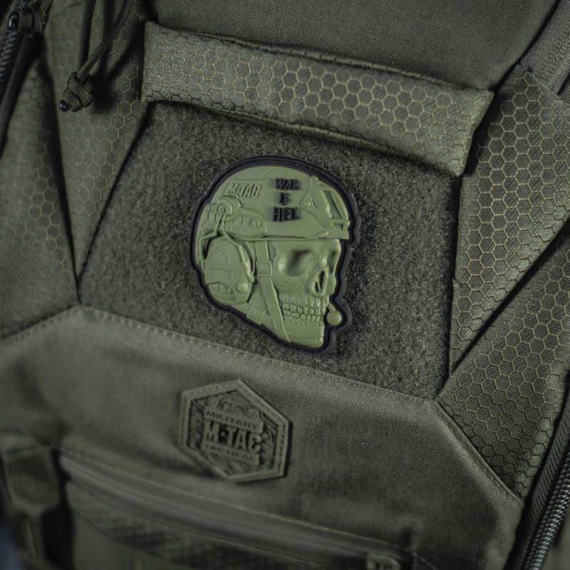 M-TAC 3D PVC Nášivka/Patch War is Hell - olive (51328001)