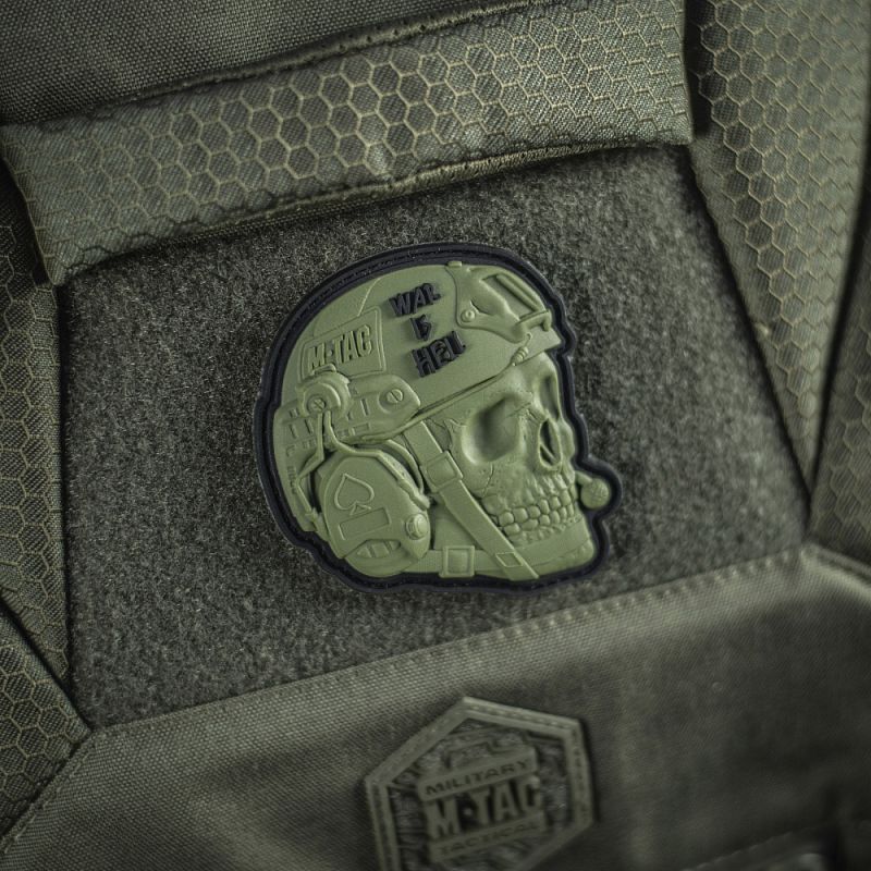 M-TAC 3D PVC Nášivka/Patch War is Hell - olive (51328001)