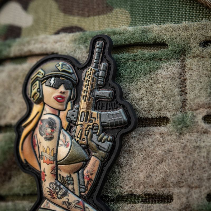 M-TAC 3D PVC Nášivka/Patch Tactical Girl No4 v.1 - color (51116214)