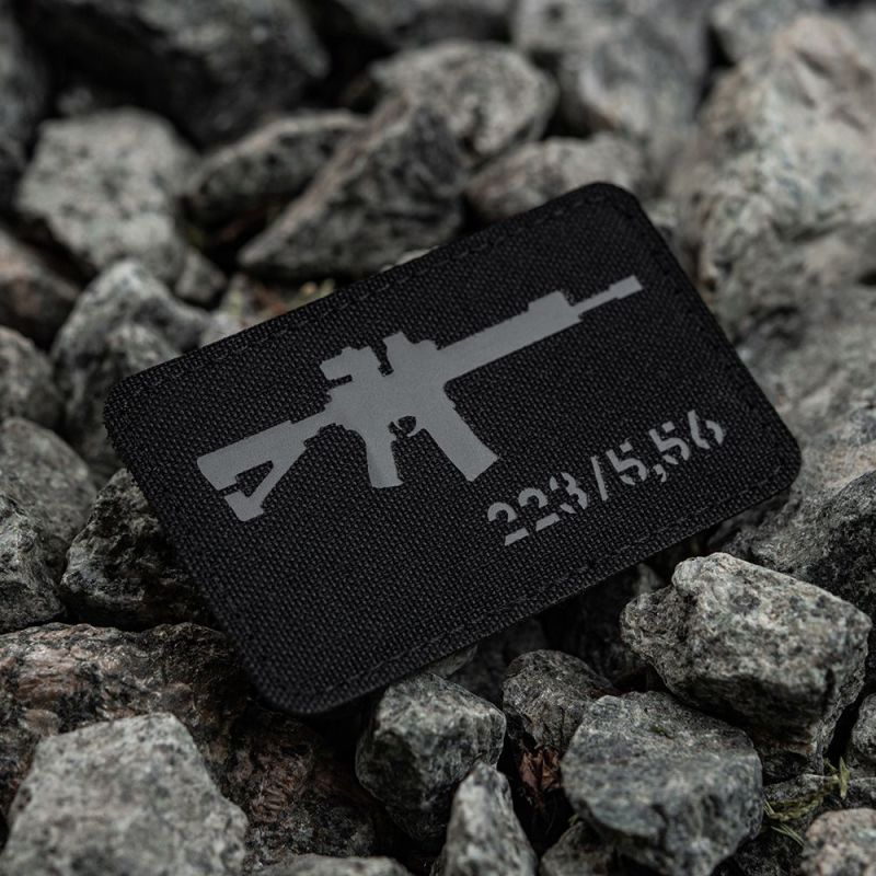 M-TAC Textilná Nášivka/Patch AR-15 223/5,56 Laser Cut - black (51111211)
