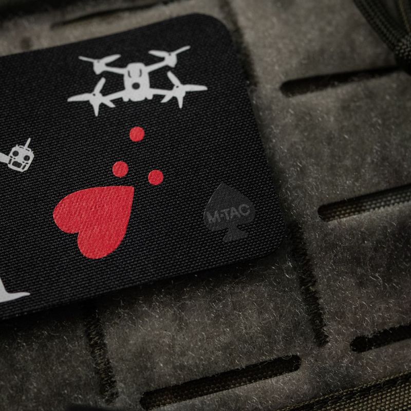 M-TAC Textilná Nášivka/Patch Flag Blackbeard Drone - black / white (51483005)