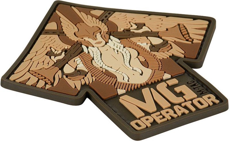 M-TAC 3D PVC Nášivka/Patch MG Operator - coyote (51348205)