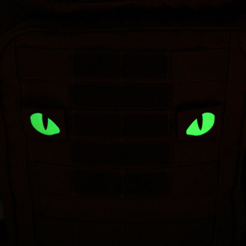 M-TAC Cordura Nášivka/Patch Tiger Eyes Laser Cut set - black / white (51140002)
