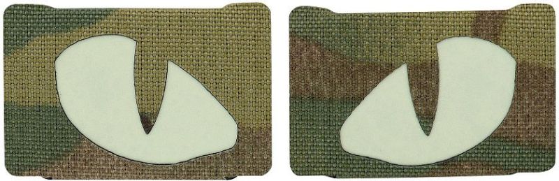 M-TAC Cordura Nášivka/Patch Tiger Eyes Laser Cut set - multicam / white (51140008)