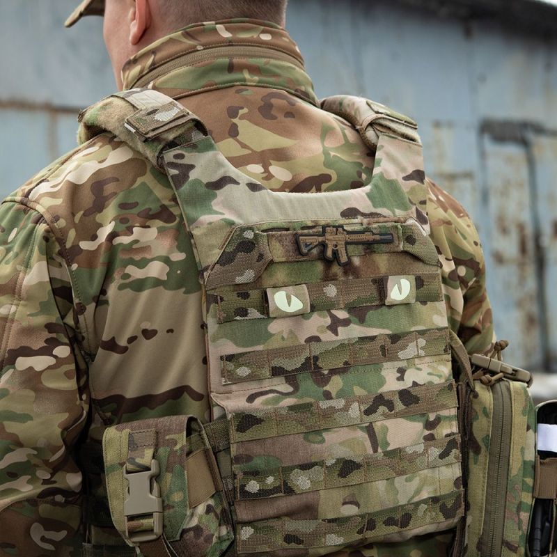 M-TAC Cordura Nášivka/Patch Tiger Eyes Laser Cut set - multicam / white (51140008)