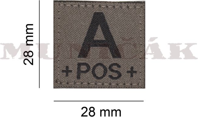 CLAW GEAR Textilná Nášivka/Patch A POS - RAL7013 (18440)